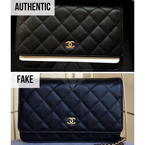 chanel fake vs real glasses|authentic chanel wallet on chain.